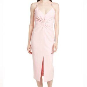 CINQ A SEPT MELEY DRESS color PINK QUARTZ back zip closure size 4 -